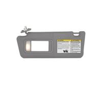 Visor With Rectangular Mirror And Mounting Bracket For Japanese Pickup Models Molded PVC Material Reduces And Cabin Heat Suitable For Sunny Commutes Quick Touch- While Driving, Left, Gray