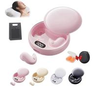 VisoundDrift - Invisible Earbuds, VisoundDrift Ear Buds, Invisible Sleep Wireless Earphone, Light-Weight Noise Blocking, Comfortable Fit LED Power Display, for Sleeping, Working, Hiking (Pink)