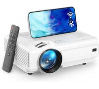 Visspl 2025 Upgraded 15000L WiFi Bluetooth Projector, Portable LCD Projector HD 1080P Supported, Home Theater Compatible with TV Stick/HDMI/USB/AV/Laptop/iPhone/Android