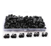 VISSQH 160 Pcs LED Diode Holder Clip,5mm Plastic LED Clip Holder LED Diode Socket LED Mounting Ring LED Light Mounting Holder for Light Emitting Diodes,Diode Lights,DIY(Black)