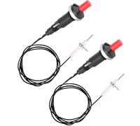 VISSQH 2 PCS 1 Out 2 Piezo Button Igniter,with Cable Ceramic Piezo Spark Igniter,Grill Igniters for gas fireplace & oven