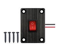 VISSQH 2 Pin Red Toggle Switch,12V Rocker Switch 6A/250V 10A/125V AC Mini Toggle Switch 1 Gang Toggle Rocker Switch Panel for Car Boat Truck Motorcycle etc