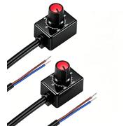 VISSQH 2pcs DC Knob led dimmer 0/1-10V Mini Controller Rotary Switch PWM Dimming for 0/1-10V Dimmable LED Driver to Control Interior Lighting Growth Lamp