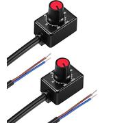 VISSQH 2pcs DC Knob led dimmer 0/1-10V Mini Controller Rotary Switch PWM Dimming for 0/1-10V Dimmable LED Driver to Control Interior Lighting Growth Lamp
