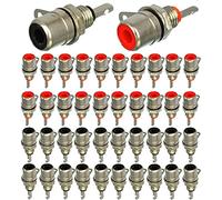 VISSQH 40pcs RCA Panel Mount Connectors RCA Phono Chassis Panel Mount,Solder Female Socket Connectors