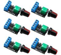 VISSQH 6 pcs PWM Motor Speed Controller,5V 12V 10A Motor Speed Controller module DC Speed Adjustable Switch with switch function