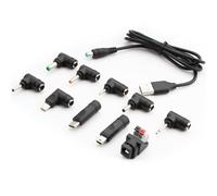 VISSQH DC USB Cable, USB to 5V DC Power Cable Supply 10 in 1 Plug （5.5 x 2.5 mm 4.0 x 1.7 mm 3.5 x 1.35 mm 3.0 x 1.1 mm 2.5 x 0.7 mm 2.5 mm LED Connectors Micro USB Type-C Mini USB）