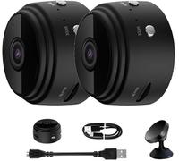 Vista Focus Magnetic Mini Security Camera, Vistafocus Security Camera 360, Security Mini 1080p HD Wireless Camera, Intelligent Motion Detection, App Controlled, Outdoor and Indoor Use Camera (2 Pcs)