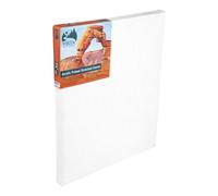 Vista Jute Acrylic-Primed Stretched Canvas - 3 Pack - 10"x20", 1-1/2" Deep, 3 Pack -All Paints - Triple-Primed Blank Canvases, Extra-Coarse Texture, Linen Replacement, Professional Artist