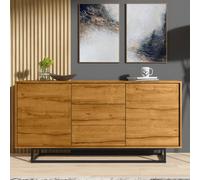 Vista Loft Sideboard 140Cm Industrial Dark Oak - Creative Furniture