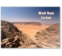 Vista to Saudi Arabia from Wadi Rum, Fridge Magnet