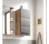 Vista Wall Cabinet - 1 Door - Oak and Black