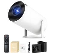 Vistacast Mini 210° Smart Projector With Extra Large-Screen Display, Portable 4K Smart MovieProjector, Android 11.0 Built-in Streaming, WiFi 5G+Bluetooth,Auto Vertical Keystone,for Home&Outdoor (1pc)