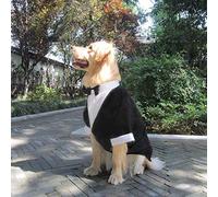 VISTANIA Large Dog Wedding Suit Clothes,Big Dog Tuxedo Costumes Formal Party Outfits,Fit Golden Retriever,Pitbull,Labrador,Samoyed,XL