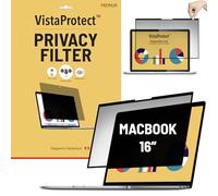 VistaProtect - Premium Privacy Screen & Anti-Blue Light Filter. Magnetic Screen Protector Compatible with Apple MacBook Pro 16 M1/M3/M4 (2021+)