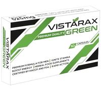 VISTARAX Green - Ignite Your Stamina to Go Longer & Stronger - Stamina Endurance Booster - Green Supplement Pills for Men - 10 Ginseng Capsules