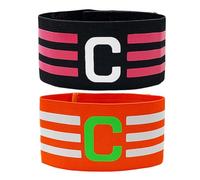Vistnale captain wristband|Captains Armbands Adjustable Football Captains Arm Bands Team Sports Accessories for Kids Adult 2PCS