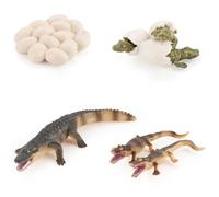 Vistnale Crocodile Toy - Realistic Plastic Toy Crocodile Figures with Eggs, Educational Animal Growth Model for Kids Learning and Imaginative Play| Alligator