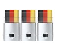 Vistnale Face Paint Stick 3Pcs Patriotic German Flag Face Paint for Cheering Black Red and Yellow Makeup Stick for Soccer Game, Sports Events