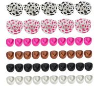 Vistnale Mini Cowboy Hats|50 PCS Mini Cowboy Hats Plastic Tiny Hat Cute for Crafts Western for Crafts Party Dollhouse Decoration (Multi Color)