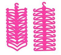Vistnale Mini Dolls Clothes Hangers, Dolls Clothes Hangers Plastic Mini Girls Toy Accessories 20PCS