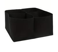 Vistnale Plant Grow Bags, Fabric Grow Bags, 2ft x 2ft 4 Grids Square Raised Garden Bed for Square Foot Gardening, Planting Box for Vegetables, Herbs, Flowers