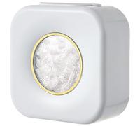 Vistnale Plastic Wrap Storage|Plastic Wrap Storage Box 6x6x3in Up to 100 Box Dispenser with Visual Window Punch-free Minimalist Organizer for Kitchen