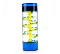 Vistnale Popping Jumping Toys|Liquid Motion Bubbler, Liquid Timer - Spiral Slide Dynamic Visual Sensory Activity Fidget Toy, Blue, 6.10 X 2.17 Inch