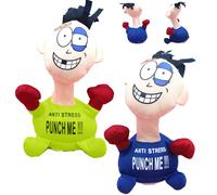 Vistnale Punch Me, 2Pcs Stress Relief Toy, Punch Me Screaming Doll Anxiety Relief Toys Electric Plush Emotional Doll for Adult, Child