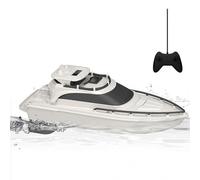 Vistnale Remote Control Boats for Lakes|Remote Control Boats, 2.4ghz 4-Way Waterproof RC Ship, Obstacle Avoidance RC Battleship with Dual Propeller, Battery-Operated Simulation Yacht Boat