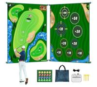 Vistnale Sticky Golf Chipping Mat, Golf Chipping Game, Double Sided Game Mat with Sticky Balls - Indoor & Outdoor Practice for Backyard, Lawn, Office Fun