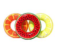 Vistnale Swimming Ring, Swim Ring 3Pcs Orange, Lemon & Watermelon Swim Tube Inflatable 29" PVC Pool Floats for Adults Kids Smooth Leakproof Summer Pool Floaties for Swimming, Training, Party