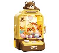 Vistnale Toy Claw Machine for Kids 10 Doll & 10 Egg Cute Claw Machine with Sound Dual Power Mini Vending Machines Party Christmas Birthday for Kids, Boys & Girls