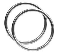 Vistnale Wing Chun Dummies, Wing Chun Ring, 2-Pack Stainless Steel Rattan Rings for Martial Training, Training Equipment for Hand Coordination & Strength