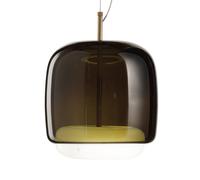 Vistosi Jube SP P hanging lamp dual lampshade green/white