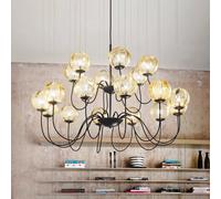 Vistosi Puppet designer chandelier, Murano glass