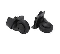 Vistreck 1 Pair Luggage Casters - Plastic Mute Suitcase Wheel Replacement - Black A65