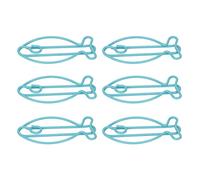 Vistreck 100pcs Fish Shape Metal Paper Clips - Cute Office Clips for Document Organization and File Classification
