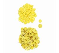 Vistreck 100Pcs Livestock Ear for Cattle, Sheep, Goat, Pig - Numbered TPU for Animal Management (with Words)