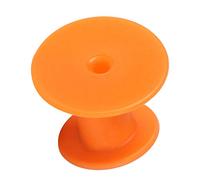 Vistreck 100pcs Livestock Ear Tag Marker for Pig Cow Sheep Identification Tracking (Orange Wordless Round Ear tag 30 * 30mm)