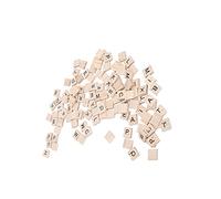Vistreck 100Pcs Wooden Letter Tiles for Crafts, Spelling, DIY Projects, and Games - A-Z Ital Letters