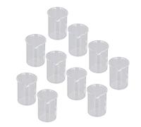 Vistreck 10PCS Glass Beaker Set, 25mL Measuring Cup with Scale for Experiments & Teaching