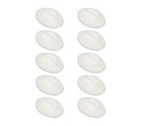 Vistreck 10PCS Silicone 3D Practice Lips - Open Mouth Model for Semi-Permanent Training (Semi Transparent White)