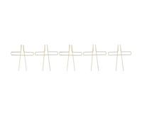 Vistreck 10pcs Stainless Steel Book Page Clip Holder (Gold)