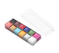 Vistreck 12 Colors Oil Paint for Face & Body Makeup - Grease Paint for Halloween & Special Effects