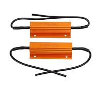 Vistreck 2 Pcs 75W 6Ω LED Load Resistor for Decoding Resistance & Load Protection - Easy Install & Portable
