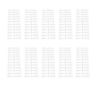 Vistreck 240pcs Nail Sticks for Nail Art Polish Display - Transparent Tips for Manicure (Long trapezoid 240 pieces)