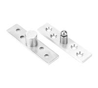 Vistreck 2pcs 360° Rotating Stainless Steel Door Hinge for Revolving Doors - 75mm Long, Eccentric & Central Pivot Options (Central axis)
