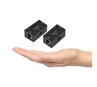 Vistreck 2PCS POE Injector Ethernet Adapter - Power Supply Module for Network IP Cameras (Black)
