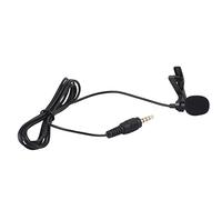 Vistreck 3.5mm Clamp/Holder-on Lapel Microphone for, & - Hands-Free Recording Mic